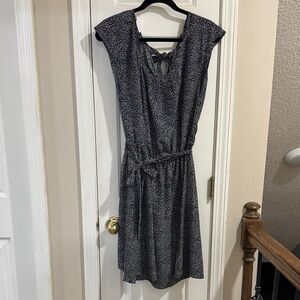 LC Lauren Conrad Black and White Midi Dress